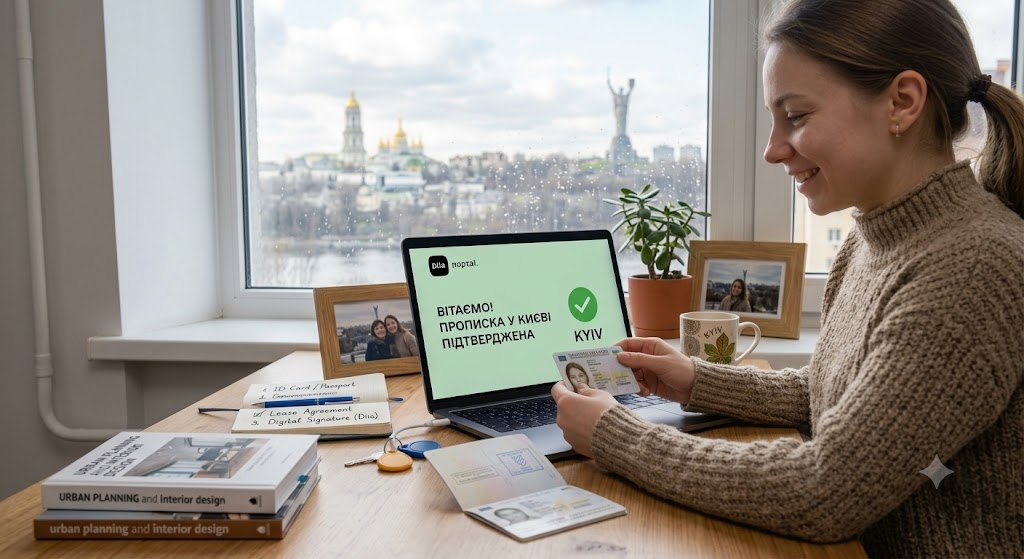 Как оформляется прописка в Киеве через Дію